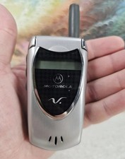 Celular Motorola V60t colorido TDMA cingular pré-AT&T flip PRATA peças de celular comprar usado  Enviando para Brazil