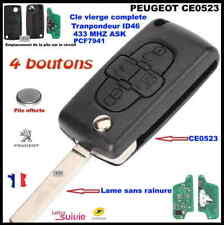 CLE VIERGE CE0523 CIRCUIT PEUGEOT 807/1007 CITROËN C8 4BOUTON ASK 433MHZ SS RAIN comprar usado  Enviando para Brazil