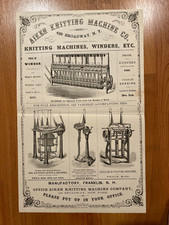 Máquina de tricô vintage Aiken co. broadside comprar usado Máquina de tricô vintage Aiken co. broadside comprar usado  Enviando para Brazil