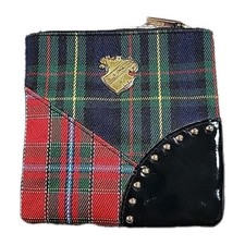 Bolsa de maquiagem Mac cosmética com zíper tartan celta estilo xadrez escocês comprar usado  Enviando para Brazil