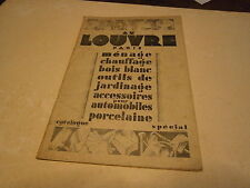 Publicité magasin louvre d'occasion  Lunéville