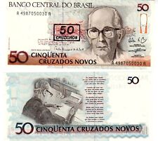 Bresil BRAZIL Billet 50 CRUZADOS NOVO on 50 CRUZEIROS 1990 P223 LUNETTE NEUF UNC comprar usado  Enviando para Brazil