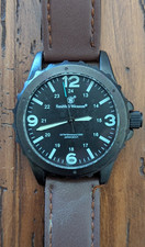 Smith & Wesson Masculino Robusto, Pulseira Marrom Tom Preto--Relógio da Moda, Nova Bateria comprar usado  Enviando para Brazil