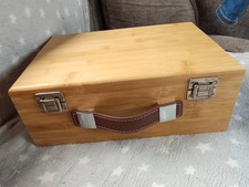 Wood bamboo case for sale  SHEFFIELD
