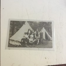Old postcard camping for sale  FARNHAM