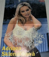 Adriana Sklenaříková vintage sexy poster from Slovakian Markiza Magazine na sprzedaż  Wysyłka do Poland