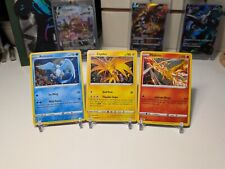 Articuno, Zapdos, Moltres Cosmos Holo 3 CONJUNTO DE CARTÕES 021/172 036/195 48/185 QUASE PERFEITO comprar usado  Enviando para Brazil