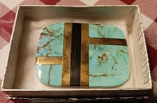 Vintage turquoise brass for sale  Hagerstown