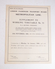 London underground metropolita for sale  BANBURY