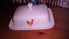 Butter dish white for sale  LIVERPOOL