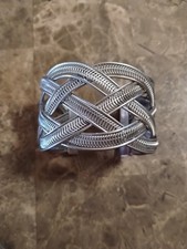 Silvertone bangle bracelet for sale  Spur