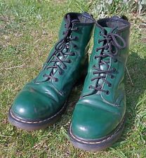 Martens green leather for sale  NOTTINGHAM