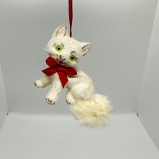 Vtg flocked cat for sale  Newaygo