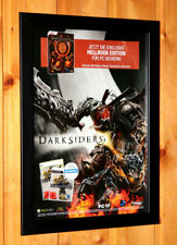 Videogame Darksiders raro pequeno pôster/página de anúncio emoldurada Xbox 360 Live PS3  comprar usado  Enviando para Brazil