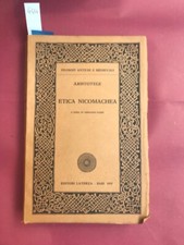 Aristotele etica nicomachea. usato  Torino