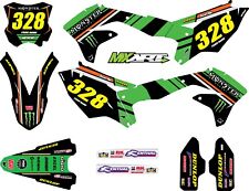 Kit gráfico completo compatível com decalques adesivos personalizados estilo KXF 450 2016 - 2018 BURNOUT, usado comprar usado  Enviando para Brazil