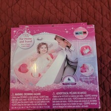 Encosto de cabeça para banheira de segurança inflável Disney Princess rosa para casa e viagem comprar usado  Enviando para Brazil