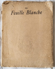 Feuille blanche no. d'occasion  Expédié en Belgium