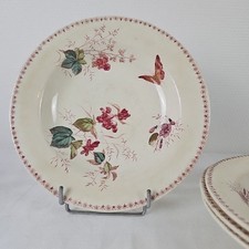 Assiettes creuses papillons d'occasion  Saint-Macaire
