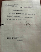 1935 lettera autografa usato  Roma