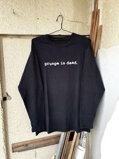 Camiseta Vintage Y2K Grunge Is Dead Kurt Cobain Nirvana Manga Longa Desbotada Tamanho G comprar usado  Enviando para Brazil