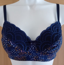 Navy lace trim for sale  WORKINGTON