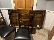 Solid wooden dining for sale  FARNBOROUGH