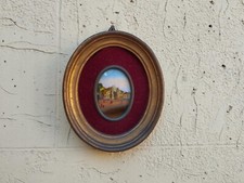 Antica miniatura ovale usato  Torino
