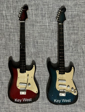 2 mini réplicas de madeira Key West estilo Fender Stratocaster guitarras elétricas vintage comprar usado  Enviando para Brazil