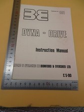 Dyna drive instruction for sale  COLCHESTER