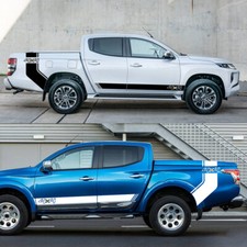Adesivo gráfico porta lateral carro para Mitsubishi L200 Triton 4X4 decalques listras tronco comprar usado  Enviando para Brazil
