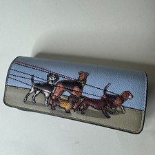 Usado, Estojo de óculos de couro Yoshi design andador de cachorro feito à mão na Índia azul e preto comprar usado  Enviando para Brazil