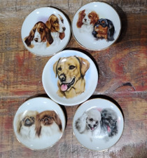 5 Mini Pratos para Cachorros Japão 2" Poodle, Pequim, Cocker Spaniel, Bassett Hound, Laboratório comprar usado  Enviando para Brazil