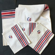 Nappe serviettes anciennes d'occasion  Nantes-