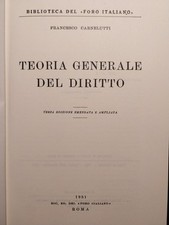 Francesco carnelutti teoria usato  Vicenza