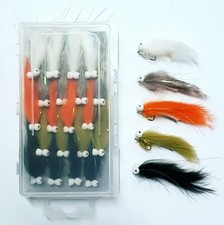 Moscas truta - Minkie Booby Zonkers seleção cores sortidas pesca com mosca Zonker, usado comprar usado  Enviando para Brazil
