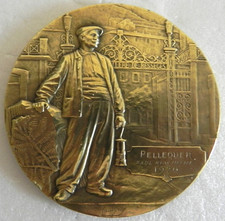 Médaille compagnie houillère d'occasion  Saint-Brieuc