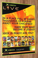 Pôster promocional antigo Xbox Live vários jogos muito raro 59x42cm  comprar usado  Enviando para Brazil