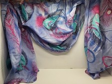 teal blue scarf pink ladies for sale  Clyde
