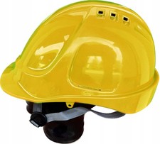 Kask hełm roboczy budowlany 4-pkt żółty Przemysłowy ochronny z wentylacją   na sprzedaż  PL