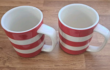 Red white cornishware for sale  BRANDON