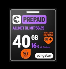 Congstar allnet 40gb gebraucht kaufen  Berlin