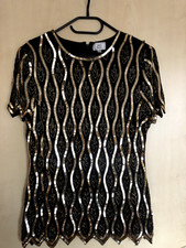 Bluse schwarz gold gebraucht kaufen  Bad Lauterberg im Harz