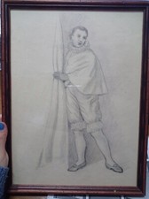 Disegno artista pierrot usato  Genova