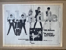 Blondie plastic letters for sale  CHESTERFIELD
