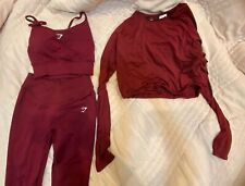 Gymshark women maroon for sale  USA