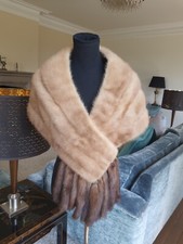 Mink stole cape for sale  UK