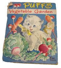 Puff's Vegetable Garden, Tiny Tales, Children's Book 1949 Kitten Cat comprar usado  Enviando para Brazil