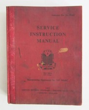 Original service instruction for sale  Harvard
