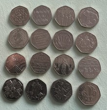 50p collectors coins for sale  ST. NEOTS